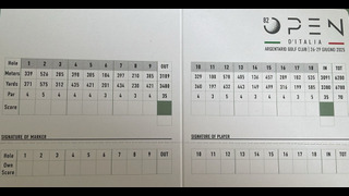 Italian Open - Score Card (image)