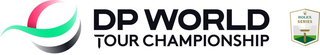 DP World Tour Championship Logo - Primary Landscape - On Dark